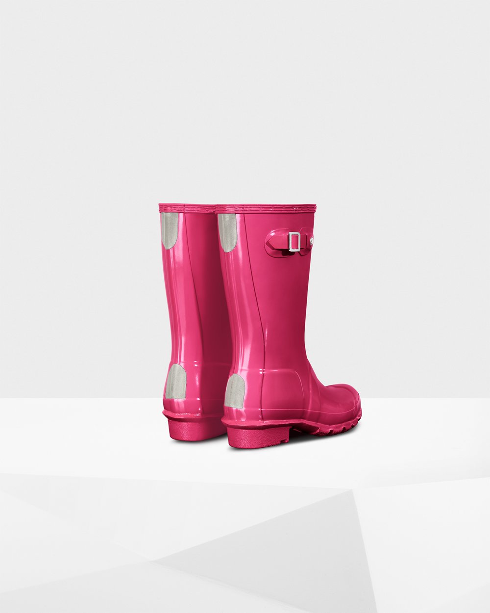 Hunter Original Big Gloss Rain Boots - Clearance Sale Kids Light Pink - HYODAZ504